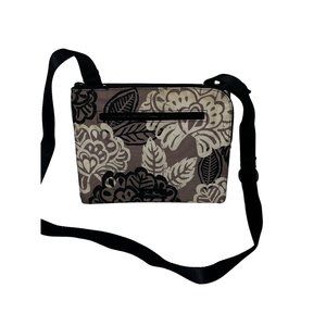 Vera Bradley Floral Multi Compartments Crossbody Shoulder Handbag Purse Bag